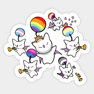 pride moogles Sticker